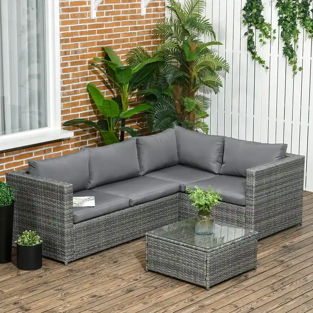 Rattan Corner Sofa