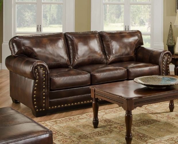 Leather sofa upholstery