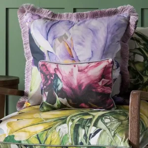 Sennen Printed Cushion Fuchsia