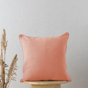 Solid Rust 100% cotton plain cushion cover for sofa